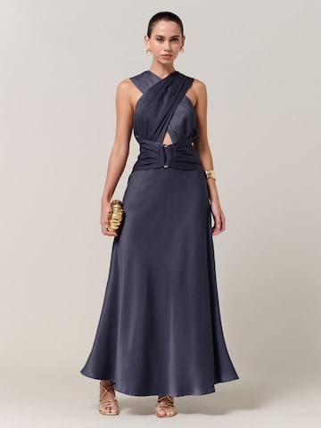 Sável Evening dress 'Clover' in Blue: front