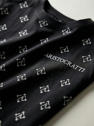 Maglietta 'ÈCLAT – Premium Signature Cotton T-Shirt' di ARISTOCRATTI in nero