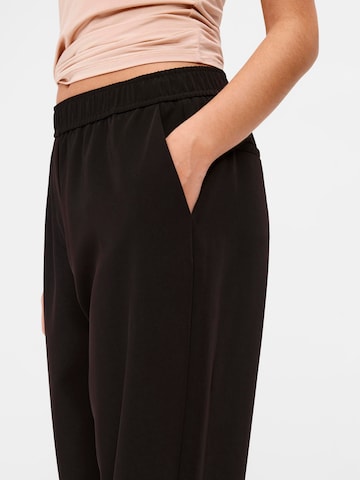 OBJECT Regular Chino Pants 'Cecilie' in Black