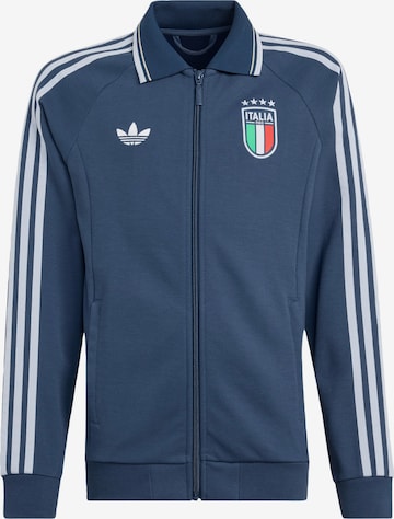 ADIDAS PERFORMANCE Sportovní mikina 'Italy Away Anthem Jacket' – modrá: přední strana