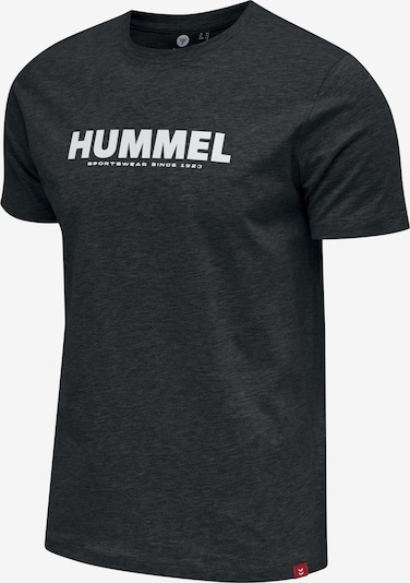 Tricou funcțional Hummel pe gri metalic / alb, Vizualizare produs