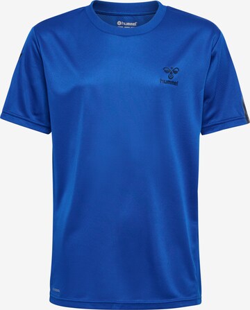 T-Shirt fonctionnel Hummel en bleu : devant