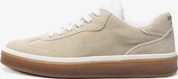 Sneaker bassa di Gattinoni in beige: frontale