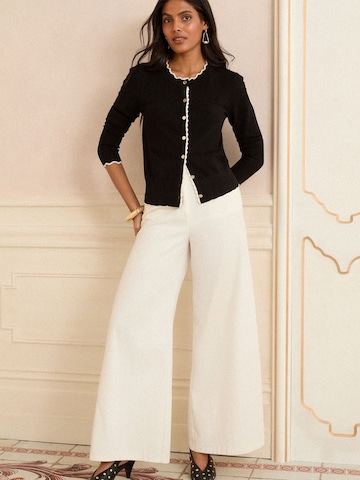 love & roses - Casaco de malha em preto