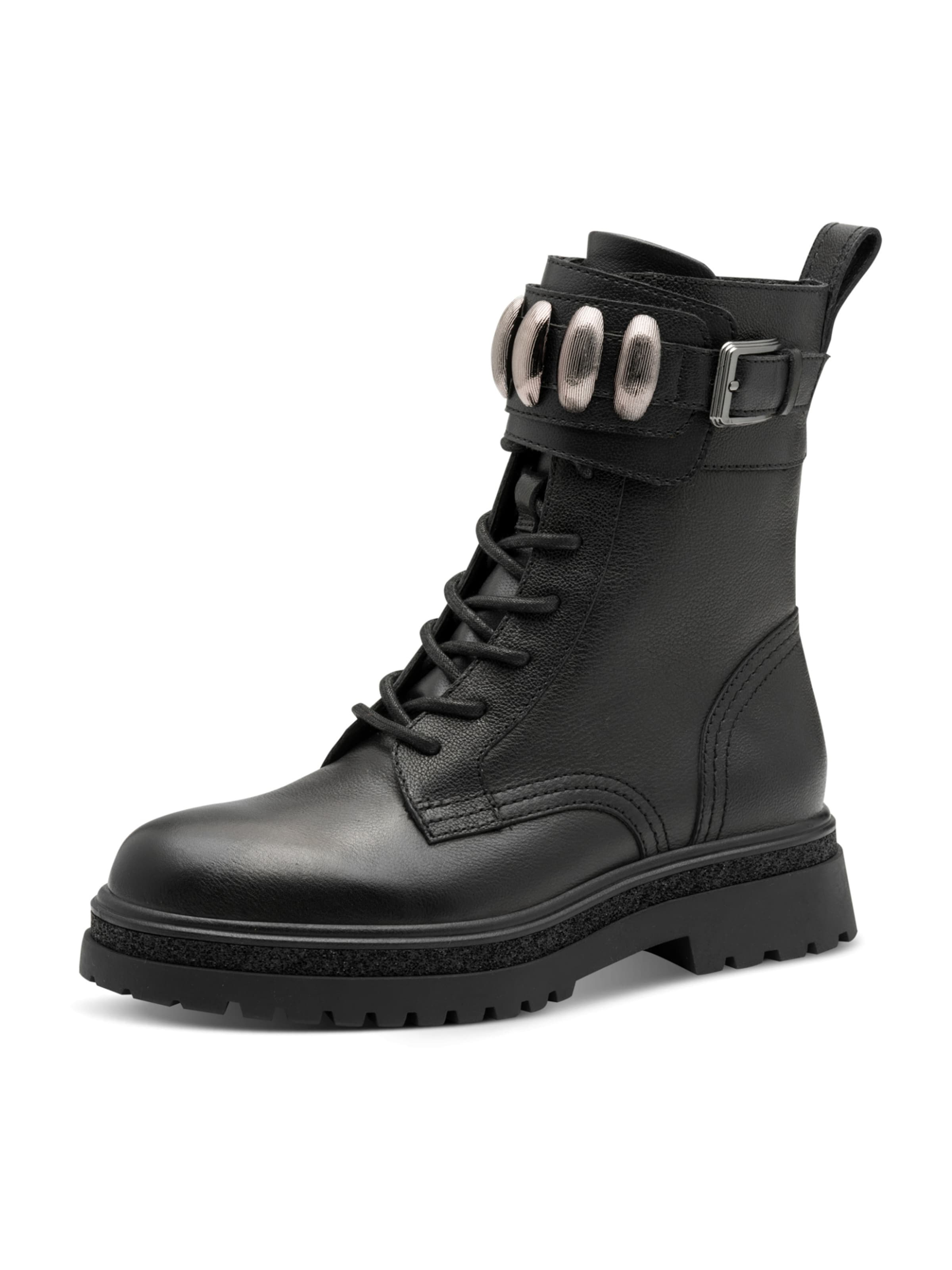 Tamaris Paeltega poolsaabas, värv must: eest vaates