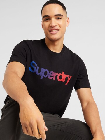 T-Shirt Superdry en noir