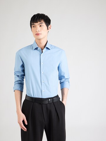 Michael Kors Slim fit Overhemd in Blauw: voorkant