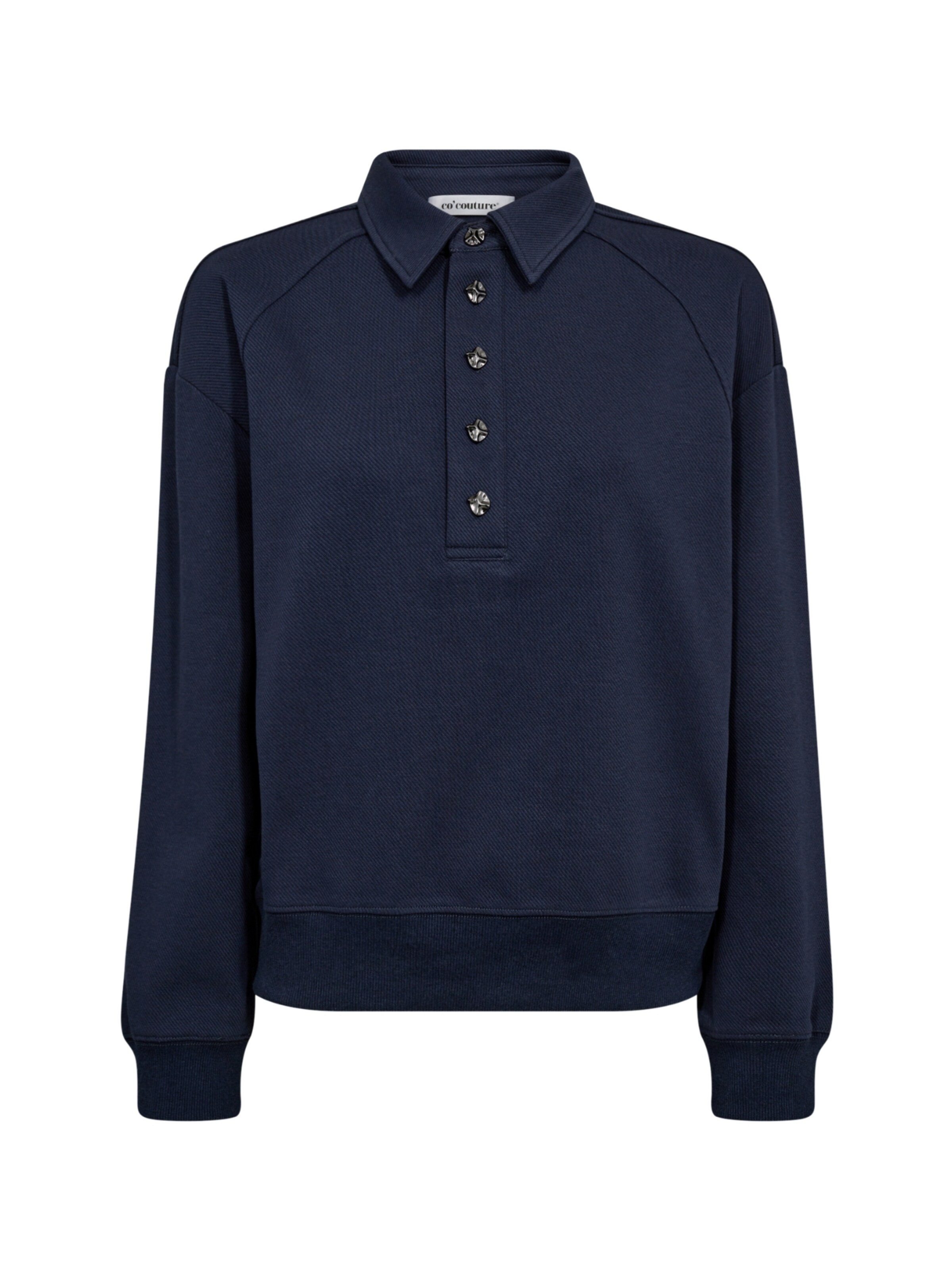 Sweat-shirt 'Dengi' co'couture en bleu : devant