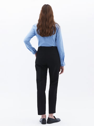 OXXO Tapered Trousers with creases in Black