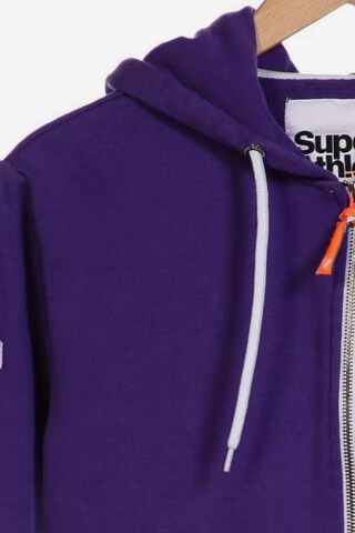 Superdry Sweatshirt & Zip-Up Hoodie in M in Purple