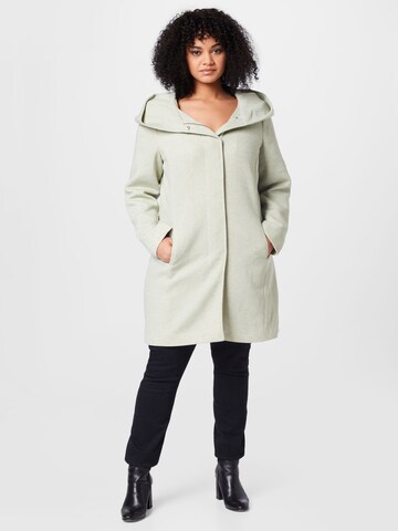 Vero Moda Curve Přechodný kabát – zelená: přední strana