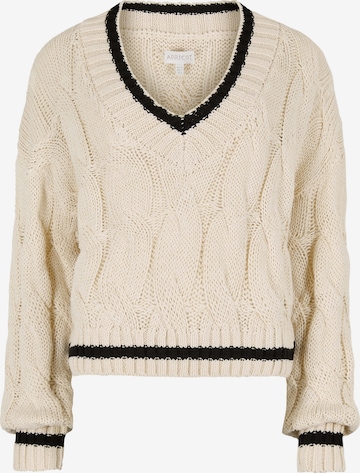 Apricot Cropped Cable Cricket Jumper ' ' in Grau: Vorderseite