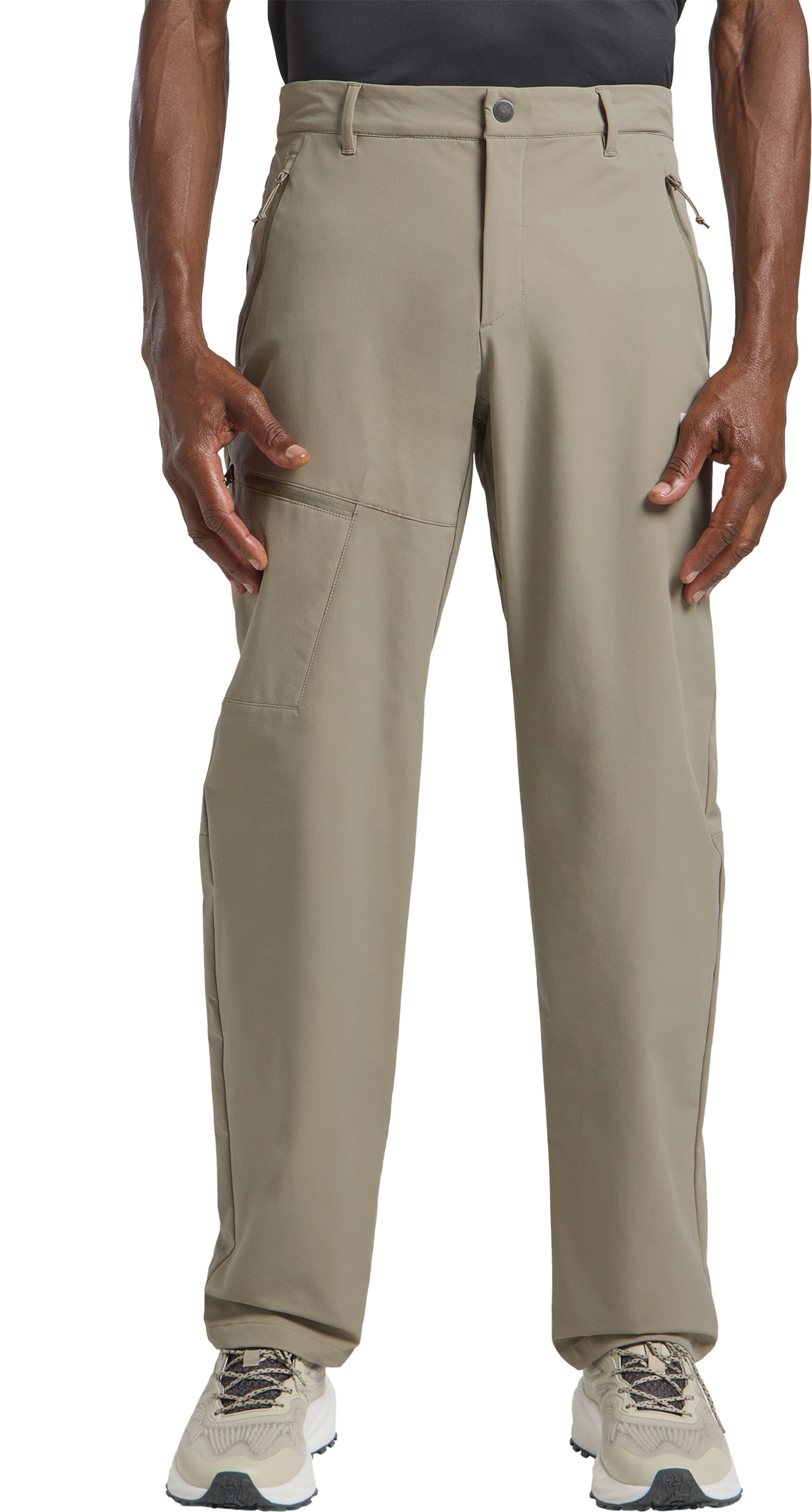 JACK WOLFSKIN Regular Outdoor Pants in Grey: front