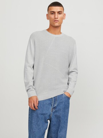 Pull-over 'BROOKLYN' JACK & JONES en gris : devant