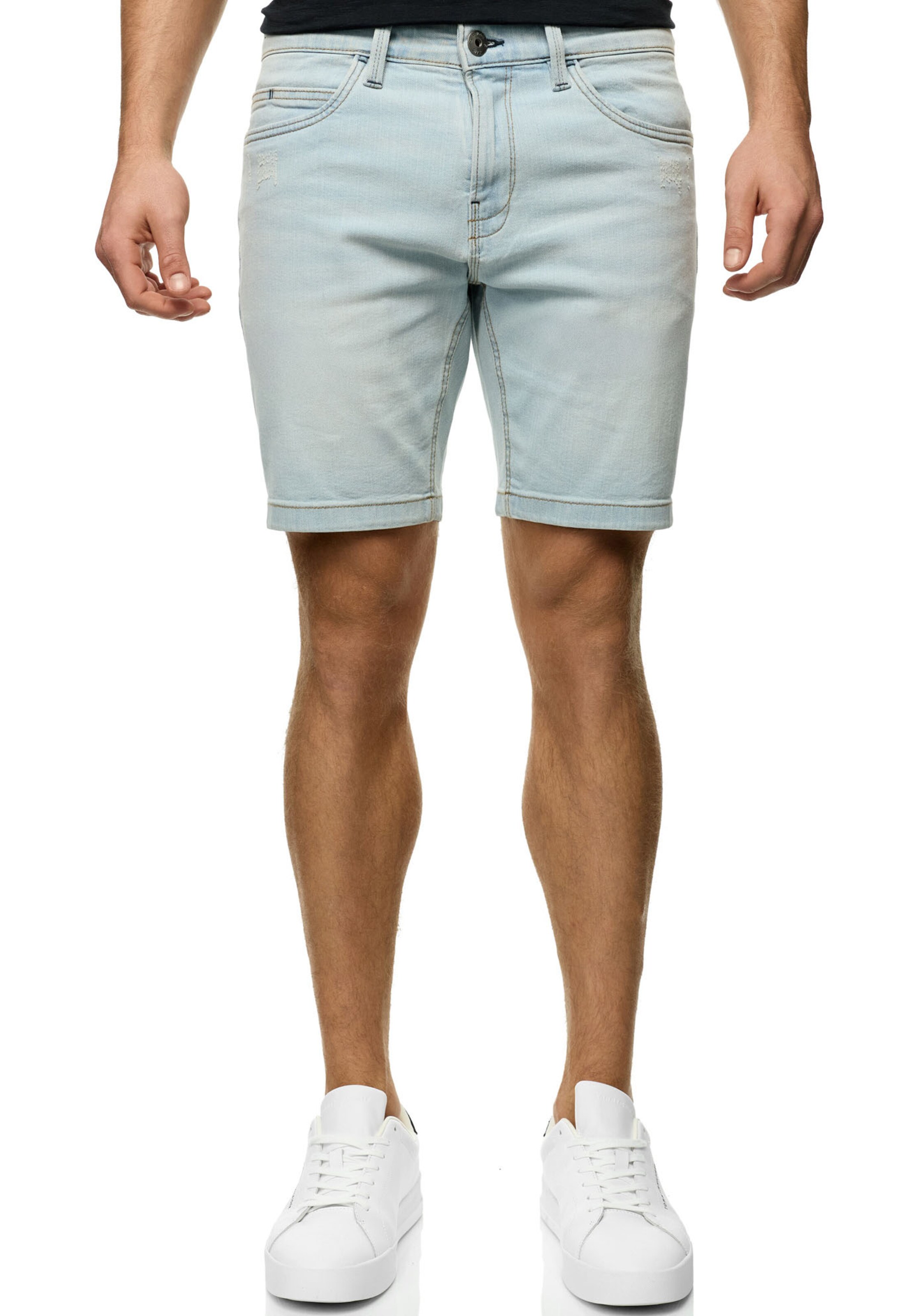 INDICODE JEANS Regular Shorts 'Mcfly' in Blau: Vorderseite