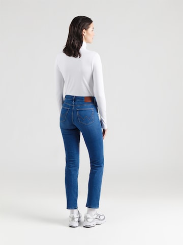 Coupe slim Jean WRANGLER en bleu : derrière