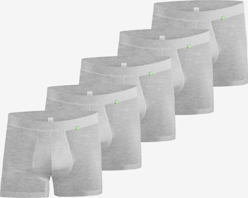 kleiderhelden Boxershorts 'Beatbux 5er' in Grau: Vorderseite