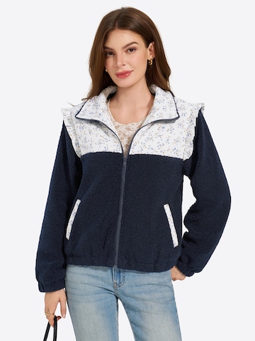 Imily Bela Fleece jas in Blauw: voorkant