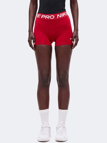 NIKESkinny Sportske hlače 'NP 365' - crvena boja: prednji dio