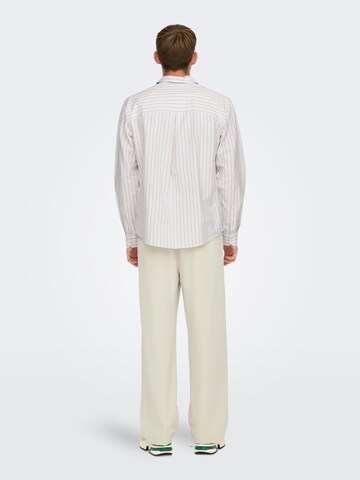 Only & Sons Comfort Fit Hemd 'ONSDrake' in Weiß
