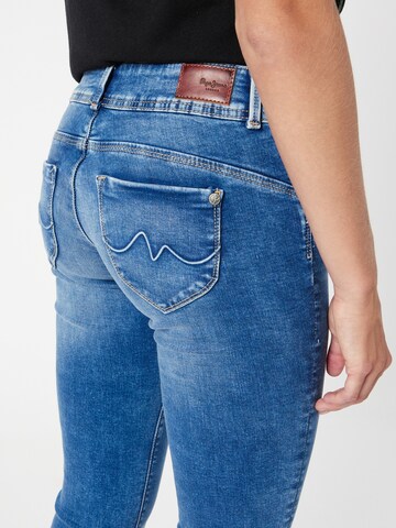 Slimfit Jeans 'NEW BROOKE' de la Pepe Jeans pe albastru