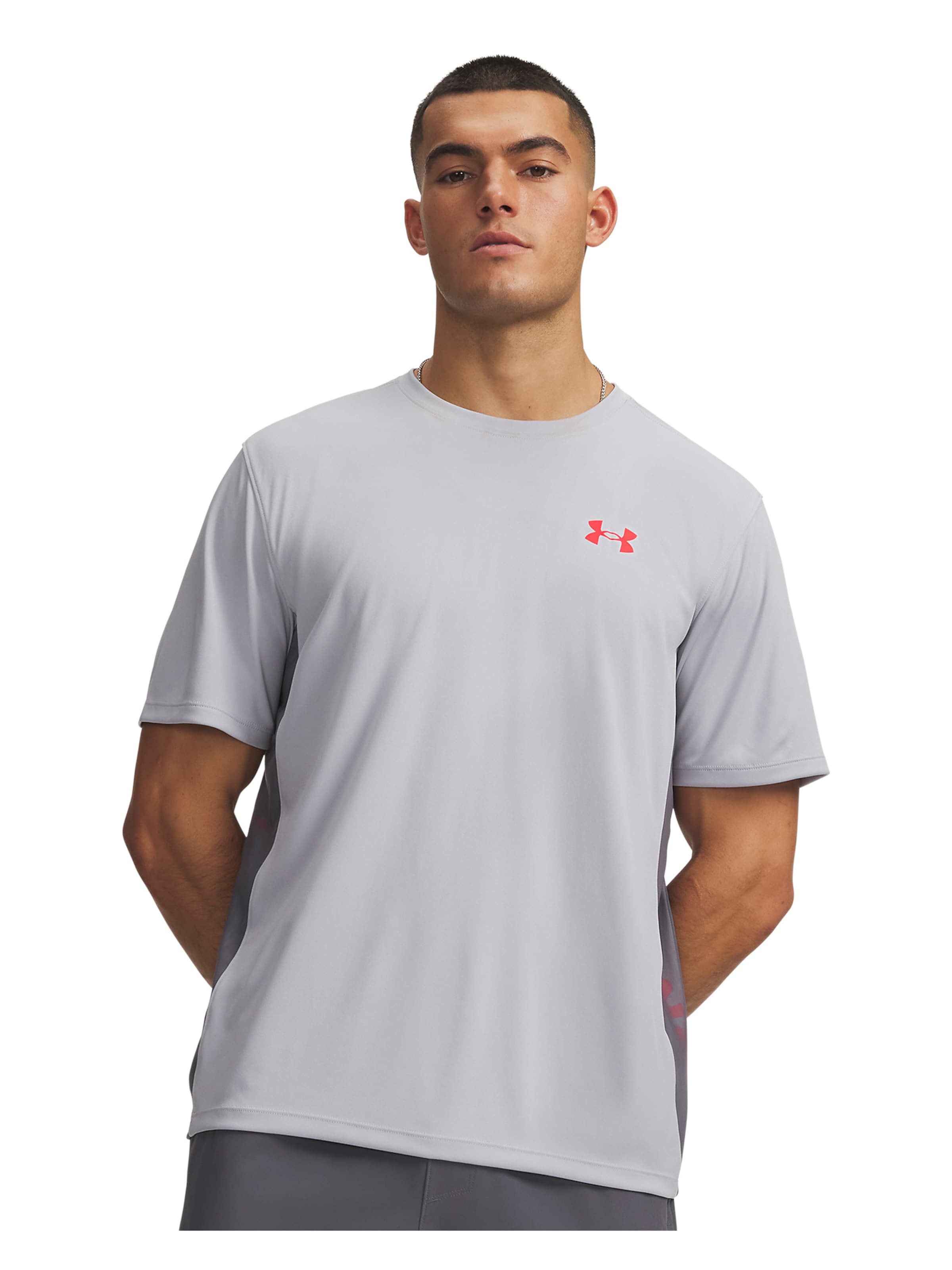 UNDER ARMOUR Performance shirt 'Tech Utility' in Grey: front