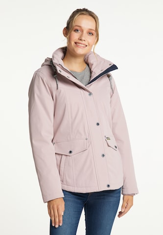 Schmuddelwedda Winter Jacket in Pink: front