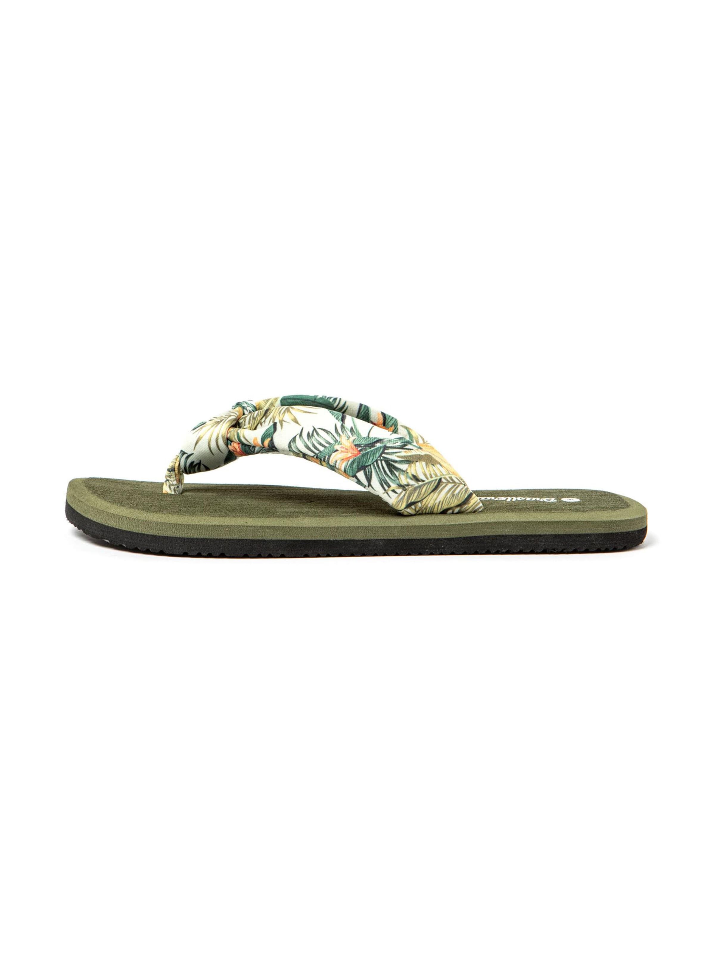 Scarpe da spiaggia / da bagno 'Hibiscus Nudo' di Brasileras in verde