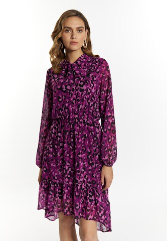 Robe faina en violet : devant