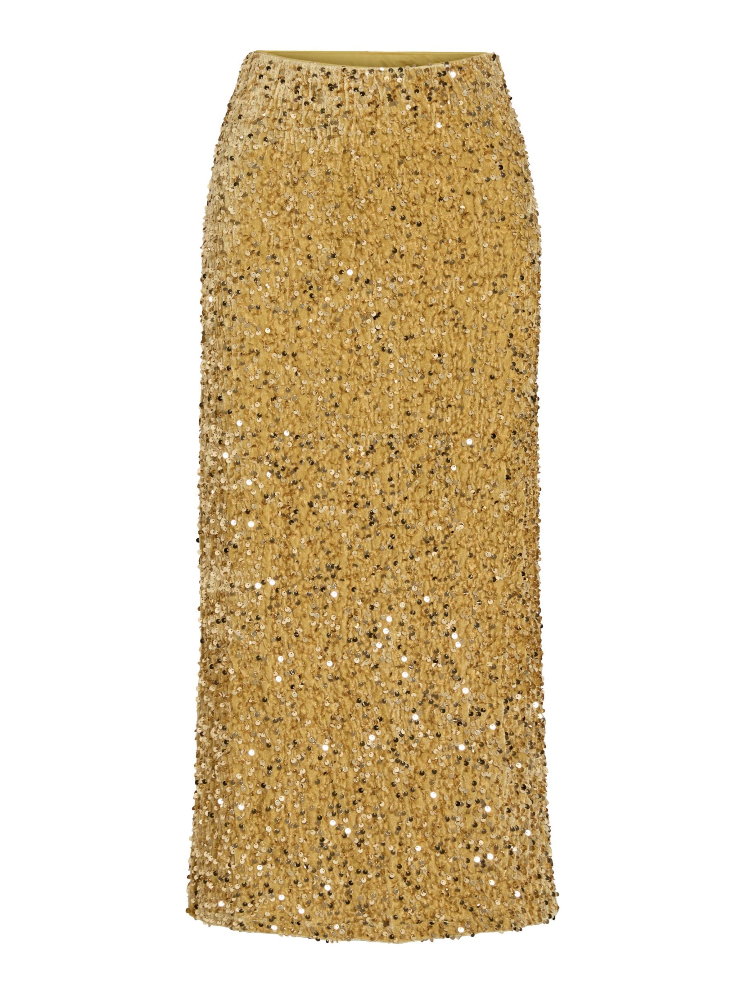 VILA Skirt 'VIBelieve' in Gold: front