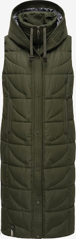 NAVAHOO Bodywarmer 'Brezelchen' in Groen: voorkant