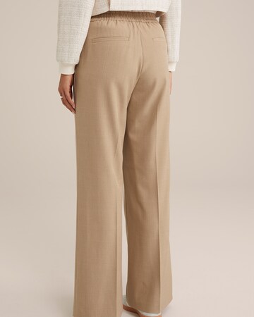 Wide leg Pantaloni con piega frontale di WE Fashion in beige