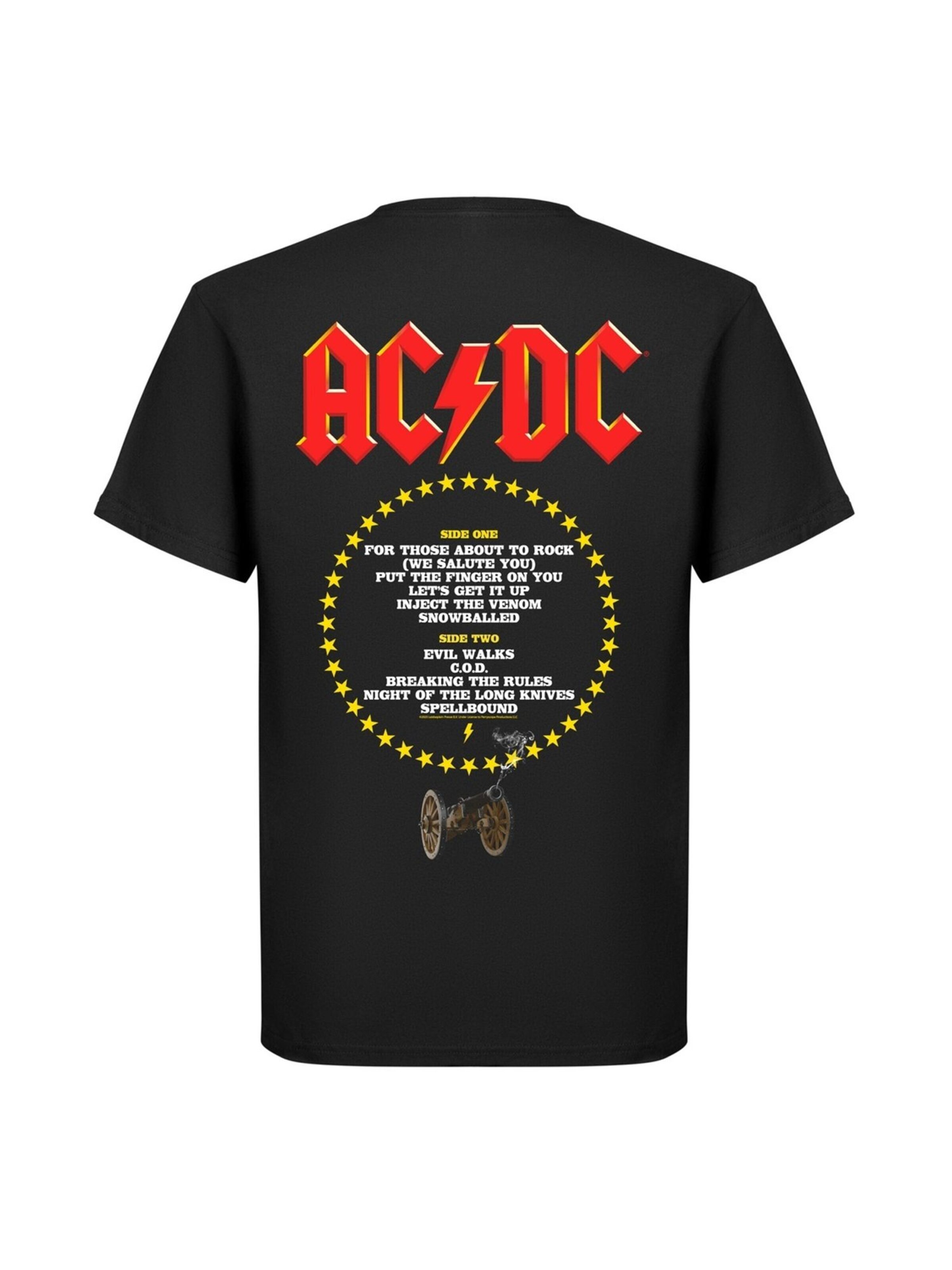 T-Shirt 'Ac/dc For Those About to Rock Tracks  Sweatshirt' AC/DC en noir