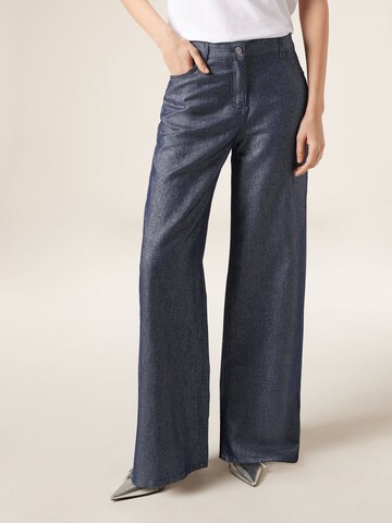 CALZEDONIA Wide leg Pants in Blue