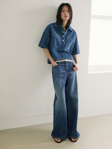 MANGO Bő szár Farmer 'Belle' - kék