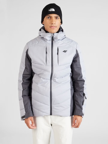 4F Athletic Jacket in Grey: front