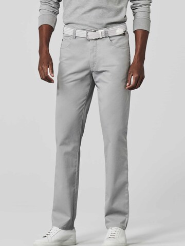 MEYER Regular Chino Pants in Grey: front