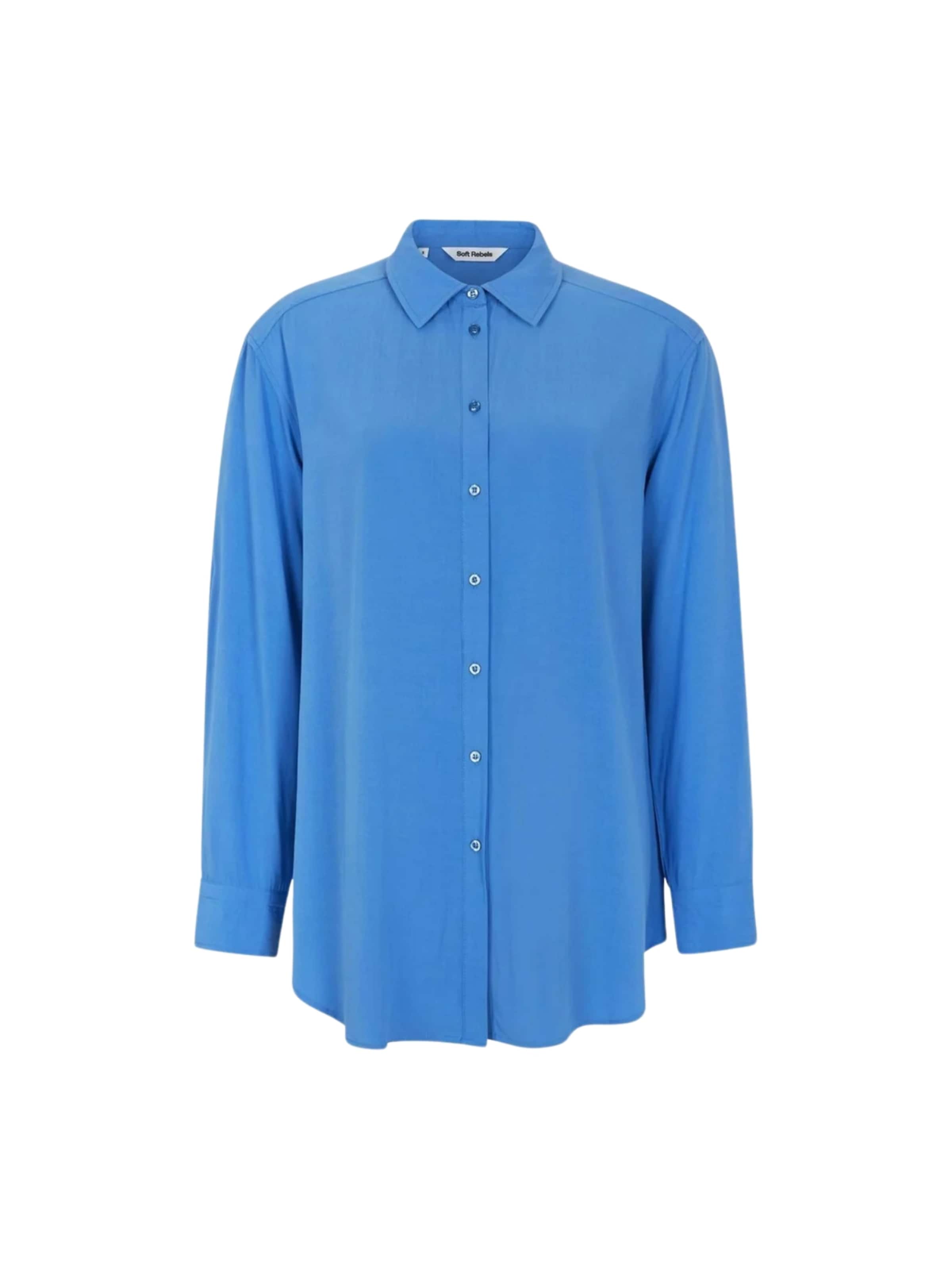 Camicia da donna 'Freedom' di Soft Rebels in blu: frontale
