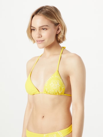 Tommy Hilfiger UnderwearTrokutasti Bikini gornji dio - žuta boja: prednji dio
