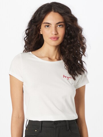 Morgan Shirt 'COEUR' in White: front
