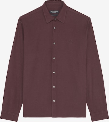 Coupe regular Chemise Marc O'Polo en rouge : devant