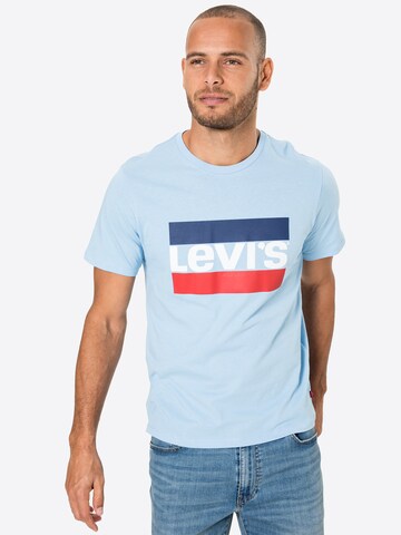 LEVI'S ® Regular fit Póló 'Sportswear Logo Graphic' - kék: elől