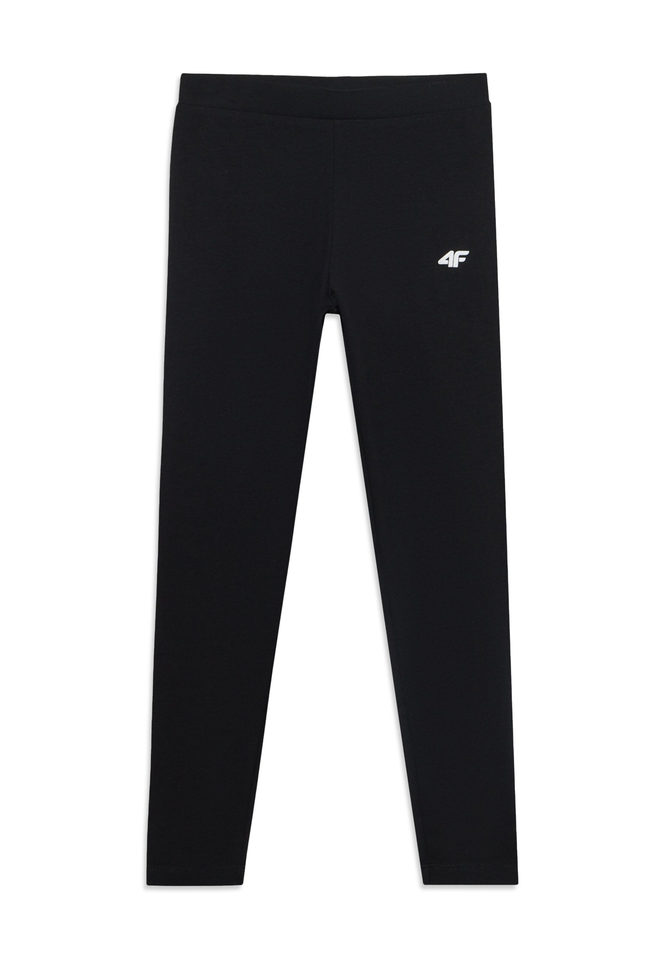 Skinny Pantaloni sport de la 4F Junior pe negru: față