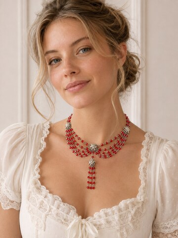 Allgäu Rebell Necklace 'Peggy' in Red