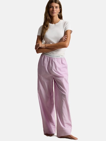 Pantalon de pyjama ' Shirting Stripes ' Polo Ralph Lauren en rose