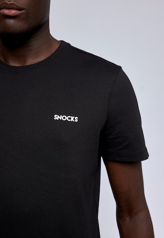 SNOCKS T-Shirt in Schwarz
