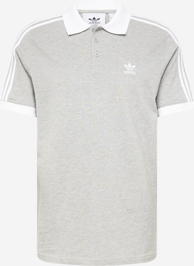 ADIDAS ORIGINALS Poloshirt 'Adicolor Classics' in grau / weiß, Produktansicht