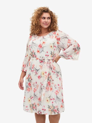 Zizzi Dress 'Cathrine' in White: front