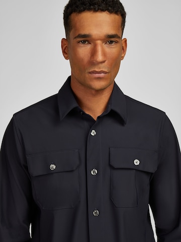 HECHTER PARIS Regular Fit Hemd in Blau