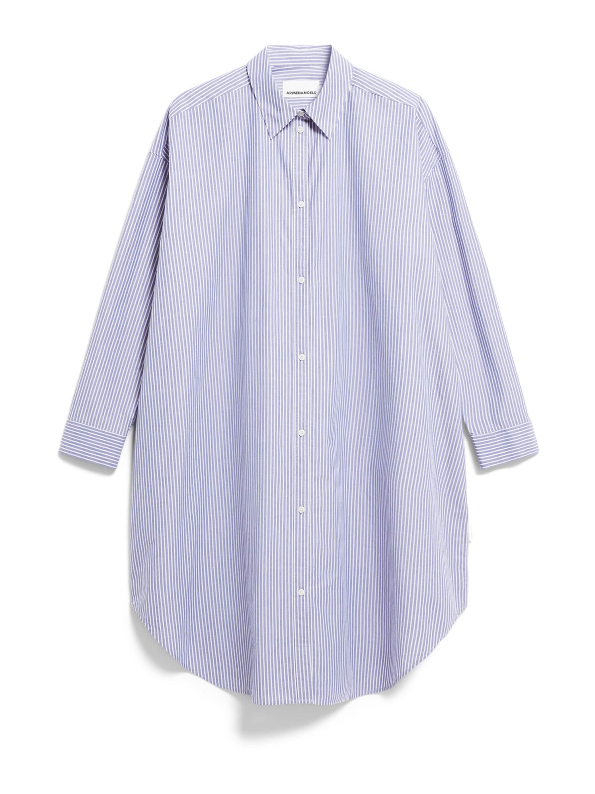 ARMEDANGELS Blousejurk 'PFILEAA' in Blauw: voorkant